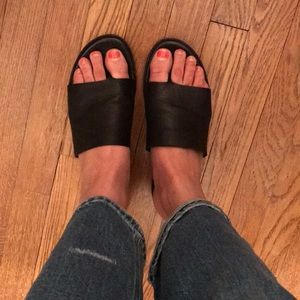 Eileen Fisher black & tan sandal bundle!